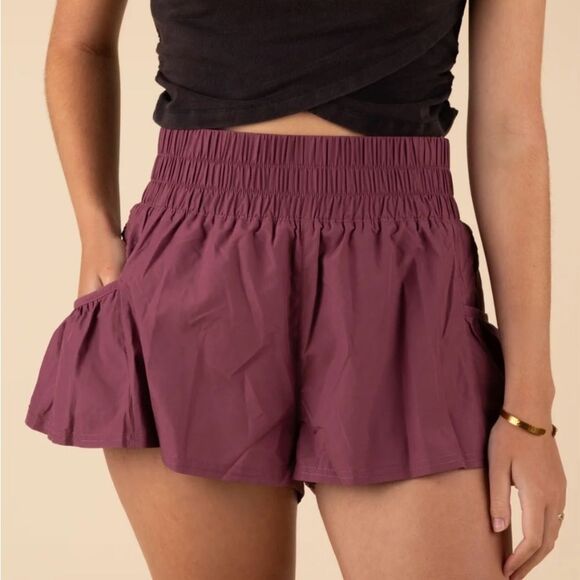 NWT Freepeople|Free Movement|Get Your Flirt On Shorts In Clove - Picture 1 of 9